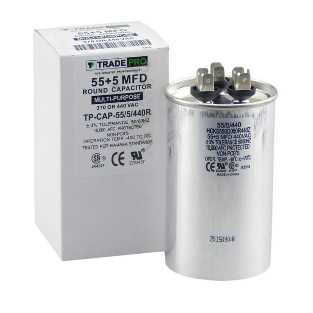 Carrier TP-CAP-55/5/440R Dual Run Capacitor Carrier TP-CAP-55/5/440R Dual Run Capacitor
